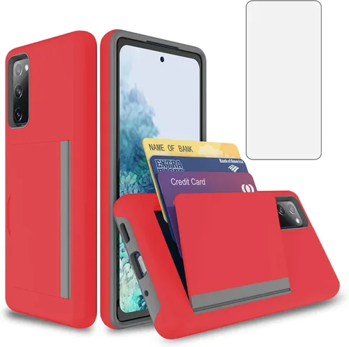 Vista 8 de Asuwish Funda para Samsung Galaxy S23 5G con protector de pantalla de vidrio templado y ranura para tarjetero, accesorios con función atril, cartera