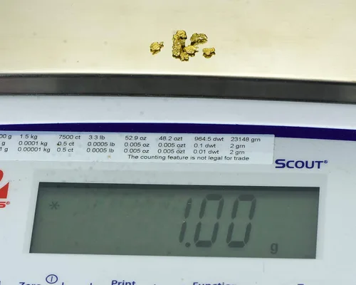 Vista 5 de Alaskan Yukon Gold Rush Nuggets #8 Malla 0.04 oz de multas