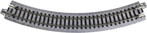 Vista 2 de Kato USA Model Train Products Unitrack, 8.504 in (8 9/16") Radius 45-Degree Curve Track (4 piezas)