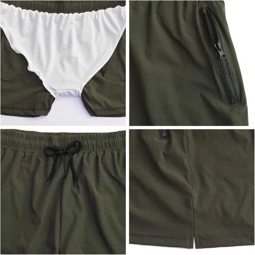 Vista 5 de TONLEN - Bañador para hombre con bolsillos con cremallera