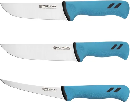 Vista 15 de YOUSUNLONG Cuchillo de carnicero para procesamiento de carne 6 "(152 mm) - Hoja de acero de molibdeno de alto carbono premium - Cuchillo de chef
