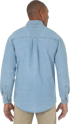 Vista 2 de Wrangler Camisa vaquera para hombre, Azul