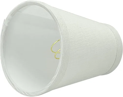 Vista 4 de Aspen Creative 32664-2B - Juego de lámparas de araña con clip con forma de imperio pequeño (paquete de 2), diseño de transición en blanco, 4