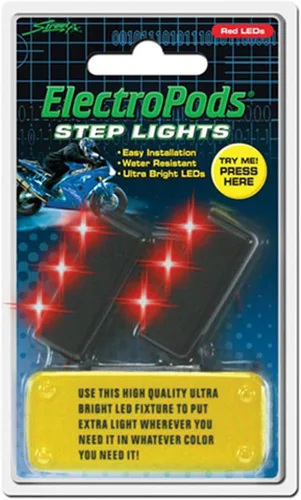 Vista 2 de 1043042 ElectroPods - Luz rectangular para motocicleta, color azul/negro