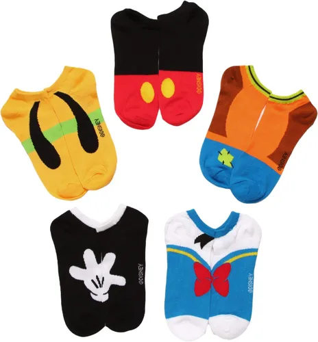 Vista 2 de Disney Mickey Mouse - Calcetines invisibles para hombre (5 unidades)