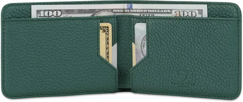 Vista 2 de Vaultskin MANHATTAN - Cartera plegable minimalista delgada y tarjetero de crédito con bloqueo RFID e ideal para bolsillo frontal