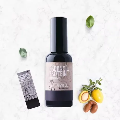 Vista 5 de Morocco Pure Argan Oil Hair Care Tratamiento de proteína marroquí para cabello rizado, seco y dañado Hidratante y reparador para brillo y fuerza