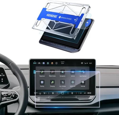 Vista 14 de CDEFG 2 protectores de pantalla para Volkswagen VW Tiguan 2025 2026 de 12.9 pulgadas para Volkswagen VW Tiguan 2025 2026, cubierta de pantalla Nano