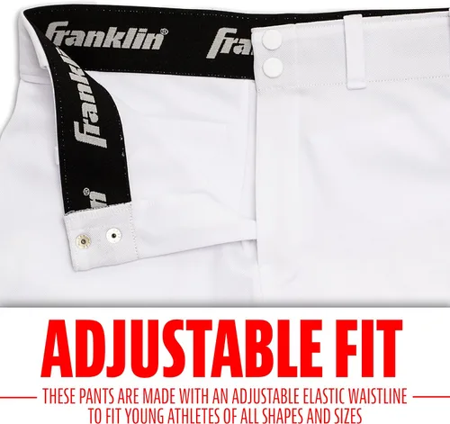 Vista 3 de Pantalones Franklin Sports de béisbol, ajuste clásico, para joven