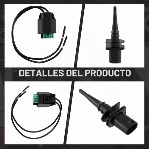 Vista 3 de 65816905133 Sensor de temperatura de aire ambiente exterior con conector de cableado 65816905050 Compatible con BM 128i Compatible con 323i