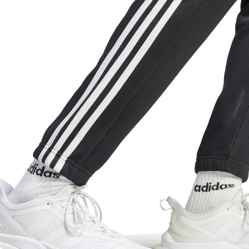 Vista 4 de adidas Pantalones Essentials de forro polar con puños cónicos de 3 rayas para hombre