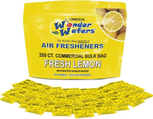 Vista 15 de Wonder Wafers ambientadores de aire 25 unidades. Envueltos individualmente, fragancia de polvo de bebé