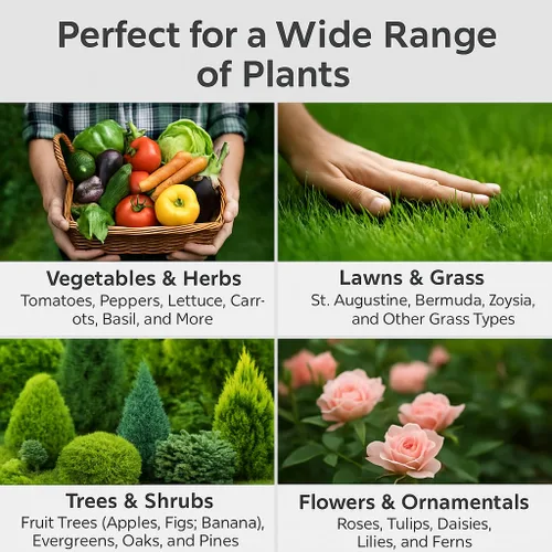 Vista 2 de Fertilizante para plantas de liberación rápida 10-10-10 Fertilizante multiusos 10 para árboles frutales, árboles de hoja perenne, verduras