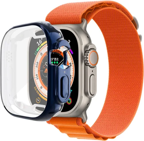 Vista 16 de Yrzper Funda protectora de pantalla compatible con Apple Watch Ultra de 1.732 pulgadas / Ultra 2 de 1.732 pulgadas, cubierta de TPU suave chapada