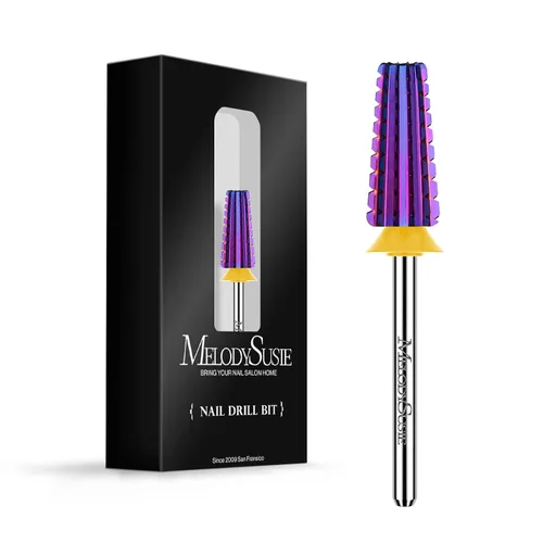 Vista 15 de MelodySusie Super Cut Edition Brocas para Uñas 5 en 1, Brocas Multifunción de Carburo de Tungsteno de 3/32'', Adecuadas para Manicura Pedicura