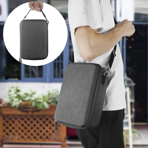 Vista 6 de Geekria for Creators - Funda de micrófono con espuma compatible con Blue 1967 Yeti Pro, Blue Yeti, funda de transporte de micrófono rígida, bolsa