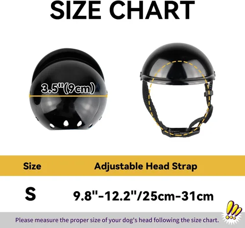Vista 4 de Enjoying - Casco para perros pequeños, casco para perros pequeños, cascos para perros pequeños, cascos para perros pequeños, gatos, viajes Negro