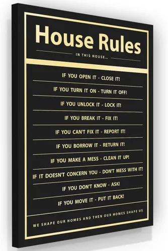 Vista 22 de Decoración de pared motivacional - 10 reglas para el zen - Arte colgante para oficina y dormitorio, decoración de pared inspiradora, obra de arte