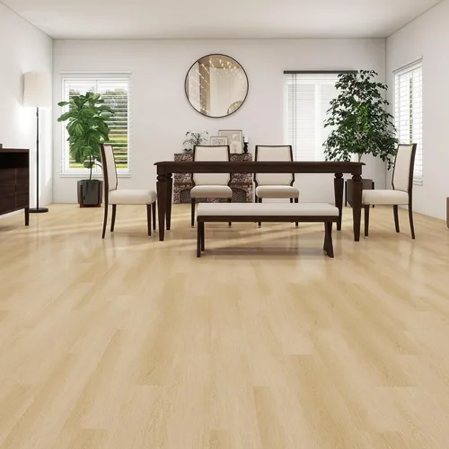 Vista 3 de MULGREAT Azulejos de vinilo impermeable de 54 pies cuadrados, 36 piezas autoadhesivas con aspecto de madera, para bricolaje, baño, lavandería Roble