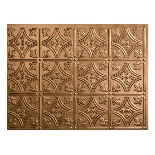 Vista 3 de FASÄDE Kit de protector contra salpicaduras decorativo de vinilo estilo tradicional/patrón 1 de 15 pies cuadrados en bronce antiguo