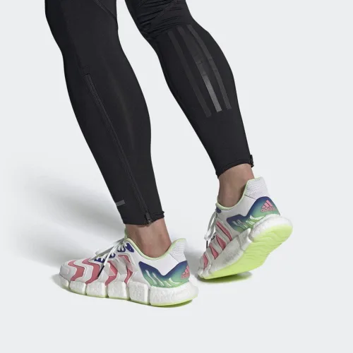 Vista 3 de adidas Climacool Vento - Tenis de correr para hombre color rosanegro y blanco