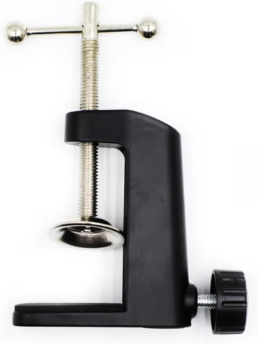 Vista 8 de Soporte de lámpara universal con abrazadera en C Base de abrazadera de montaje de escritorio para luces de brazo oscilante, iluminación de Blanco