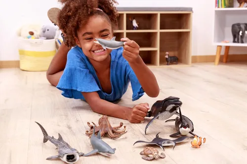 Vista 2 de Papo - Figura realista de foca de leopardo - A partir de 3 años - Colección de vida marina - Juego educativo de mamíferos marinos - Juguete de idea