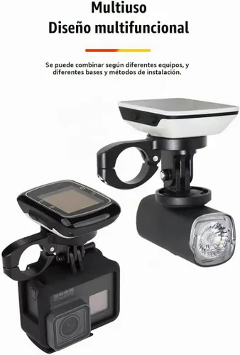 Vista 2 de Soporte de computadora GPS para barras aerodinámicas, barras TT o tri barras para bicicletas de carretera y triatlón compatible con Garmin, Wahoo