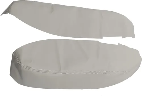 Vista 4 de X AUTOHAUX 1 par de cubierta de la puerta delantera reposabrazos cubierta de reemplazo de cuero de microfibra para Acura RL 2005-2012 gris