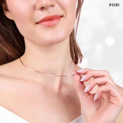 Vista 3 de PORI JEWELERS 925 Sterling Silver Rose Gold 1.5MM Magic 8 Sided Italian Snake Chain - Women - Made in Italy