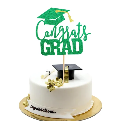 Vista 9 de Arthsdite 1 pieza Adorno para Tarta de Felicitación - Adorno de Tarta de Graduación - 2025 Suministros de Decoración para Fiesta de Graduación