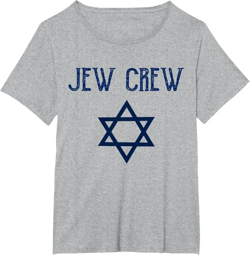 Vista 72 de Camiseta Jew Crew Jewish Star, gris, S