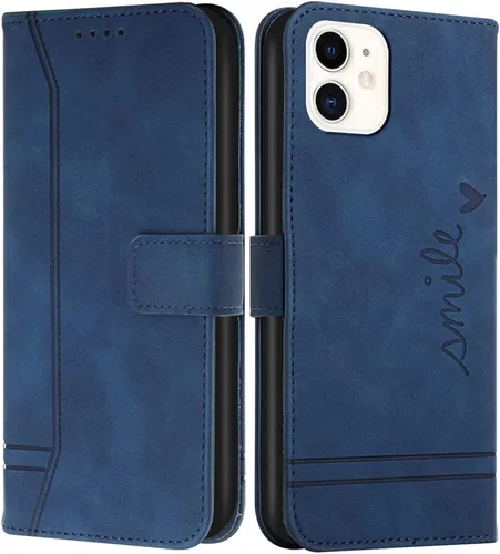 Vista 11 de Funda tipo cartera para iPhone 11 y iPhone 11 con tarjetero de piel, con función atril, protección completa magnética compatible con iPhone 11