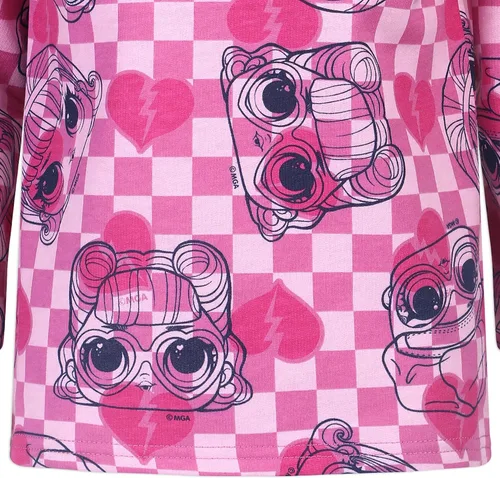 Vista 5 de LOL Surprise - Conjunto de sudadera y leggings de 2 piezas para niños pequeños, color rosaazul