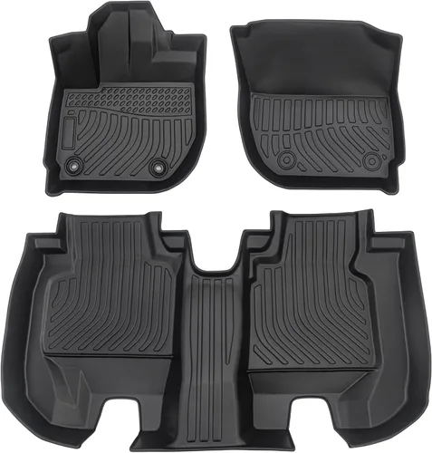 Vista 14 de Alfombrillas para todo tipo de clima para Ford Explorer 2011-2014 (no apto para asientos de cubo), tapetes para el piso de 1ª y 2ª y fila, 3D