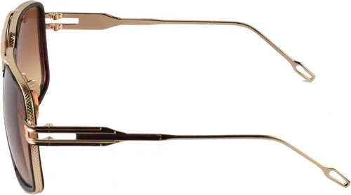 Vista 4 de Gobiger - Lentes de sol estilo aviador para hombres, lente con 100% protección UV, marco de aleación con estuche