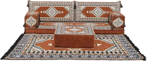 Vista 12 de arabicsofa Sofá de piso árabe Jalsa - Sofá tradicional hecho a mano para sala de estar