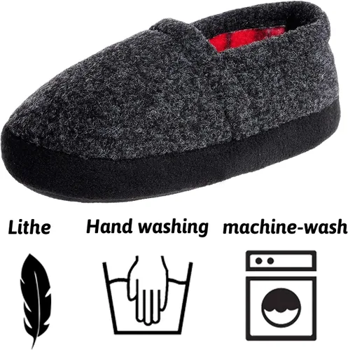 Vista 5 de MIXIN Pantuflas para niños pequeños y grandes, zapatos de casa para interiores y exteriores con suela antideslizante