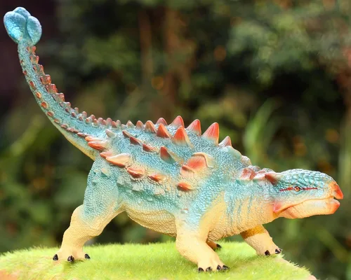 Vista 3 de Gemini&Genius Ankylosaurus - Juguete de dinosaurio para niños de 3, 4, 5, 6 y 7 años, escultura realista y textura, dinosaurios, gran regalo