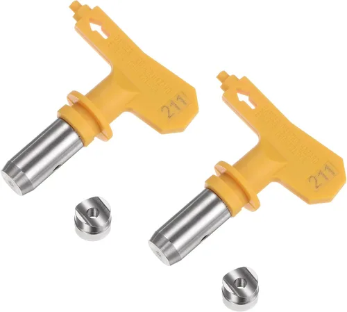 Vista 35 de uxcell 2 puntas de pulverización reversibles para pulverizador sin aire, 109 puntas de boquilla de pulverización de pintura, piezas de máquina