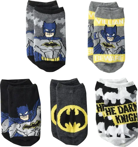 Vista 2 de BATMAN Paquete de 5 calcetines invisibles para niños