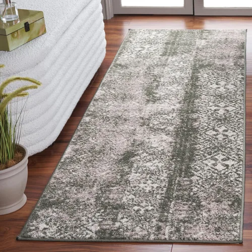 Vista 11 de SAFAVIEH Alfombra de área 8x10 - Colección Adirondack - Grande - Negro y plateado, diseño marroquí bohemio, no suelta pelusa y fácil de limpiar
