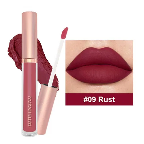 Vista 5 de BestLand Juego de 3 lápices labiales líquidos rojos atrevidos, seductores, brillo de labios mate de larga duración, impermeable, alto pigmento a