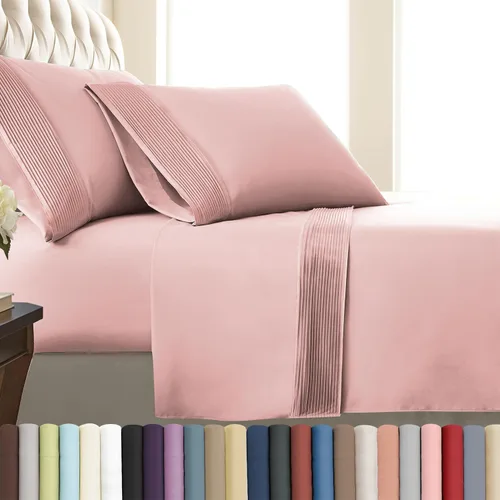 Vista 20 de Southshore Fine Linens®, juego de ropa de cama con bolsillo profundo, Microfibra, Negro, gemelo