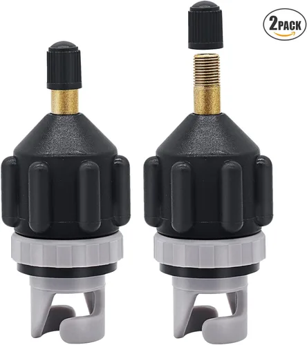 Vista 7 de Paquete de 2 adaptadores inflables de bomba de tabla de remo (SUP), adaptador universal estándar Schrader de válvula de aire, convertidor
