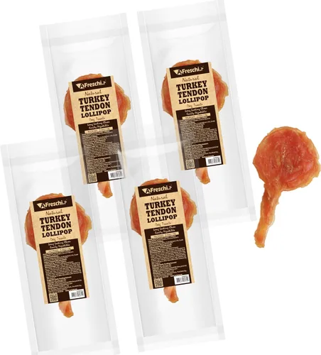 Vista 18 de AFreschi - Premios masticables de tendón de pavo para perros y cachorros, Signature Series, ingredientes de EE. UU., hipoalergénico, fácil