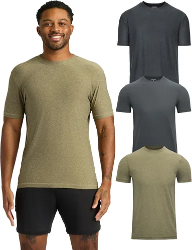 Vista 37 de True Classic Camisas de entrenamiento para hombre: camiseta muscular Negro