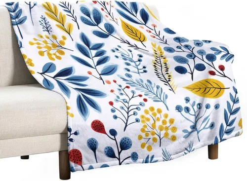 Vista 29 de Manta de verano con parches bohemios, vintage, bohemia, acogedora manta de franela para sofá, cama para niños y adultos, 30 x 40 pulgadas, manta