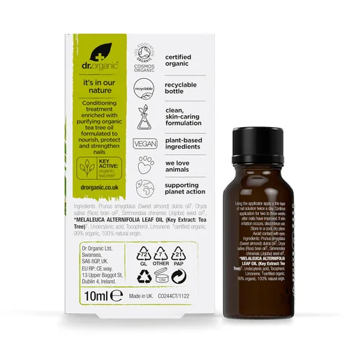 Vista 3 de Organic Doctor Tea Tree Solución para uñas, 0.34 onzas líquidas