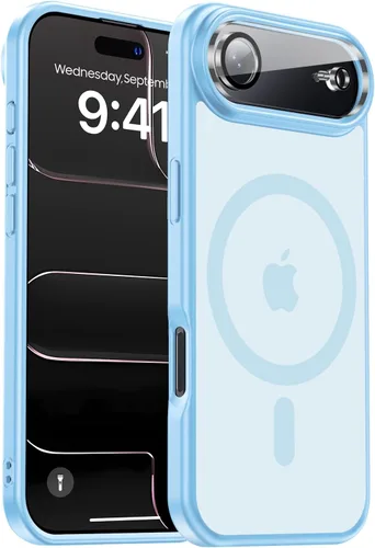 Vista 28 de Funda magnética para iPhone Air con protector de lente de cámara, protección grado militar de 10 pies, compatible con funda MagSafe Slim para iPhone